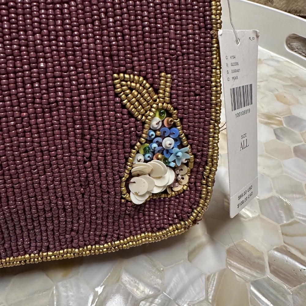 NWT Anthropology Beaded Handbag So Nice! - Picture 5 of 7